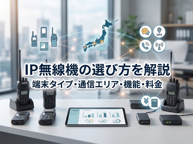 IP無線機の選び方 | IP無線機の端末タイプ・通信エリア・機能・料金を解説！