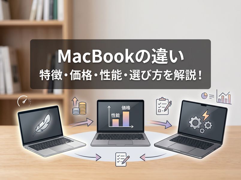 MacBookの違い特徴 | MacBookの価格・性能・選び方を解説！