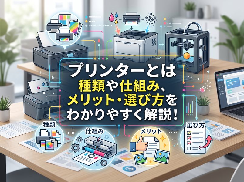 プリンターとは | プリンターの種類や仕組み、メリット・選び方をわかりやすく解説！