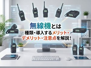 無線機とは | 無線機の種類・導入するメリット・デメリット・注意点を解説！