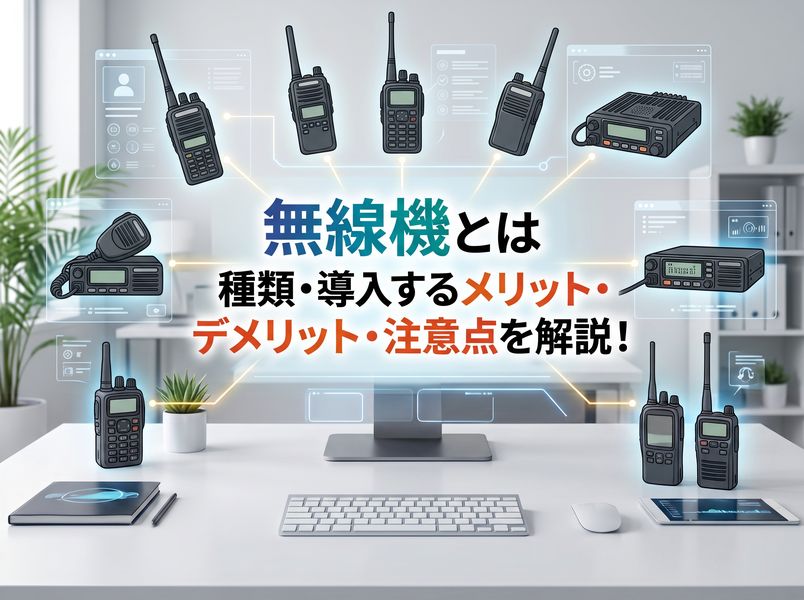 無線機とは | 無線機の種類・導入するメリット・デメリット・注意点を解説！