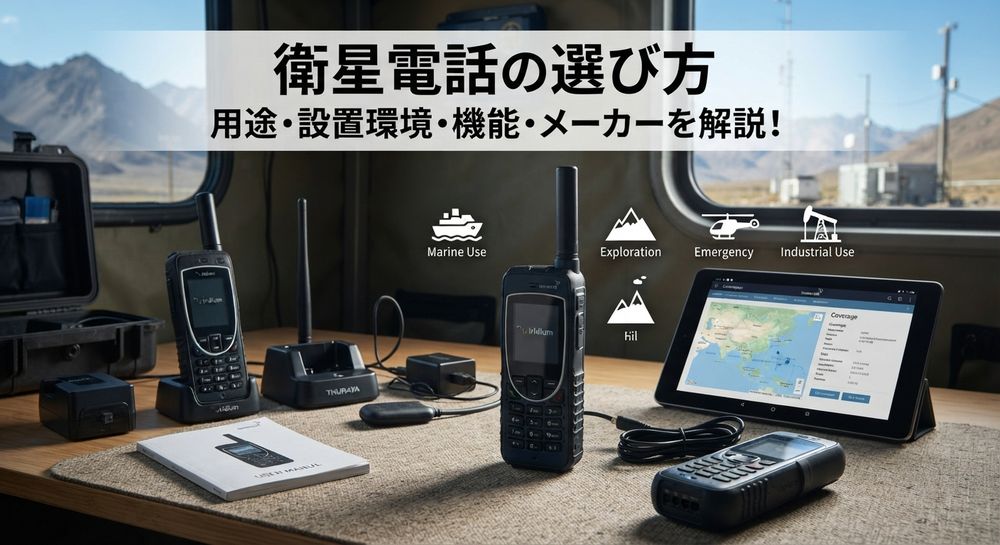 衛星電話の選び方 | 衛星電話の用途・設置環境・機能・メーカーを解説！