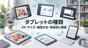 タブレットの種類 | タブレットのOS・サイズ・通信方法・用途別に解説！
