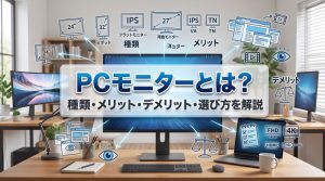 PCモニターとは？PCモニターの種類やメリット・デメリット・用途別の選び方を解説！