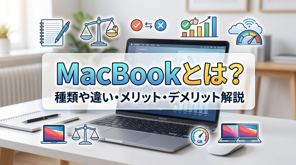 MacBookとは？ | MacBookシリーズの種類や違い・メリット・デメリットを解説！