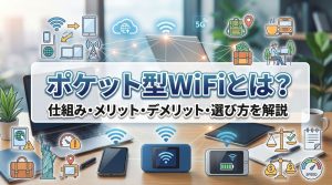 ポケット型WiFiとは？ポケット型WiFiの仕組み・メリット・デメリットと選び方を解説！