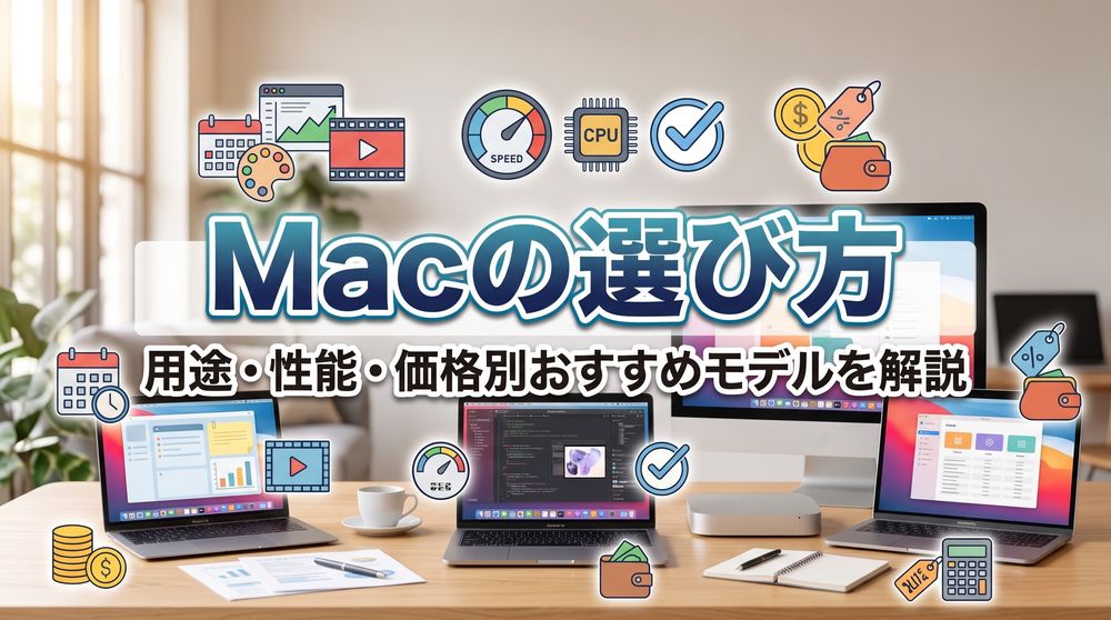 Macの選び方 | Macの用途・性能・価格別おすすめモデルを解説！